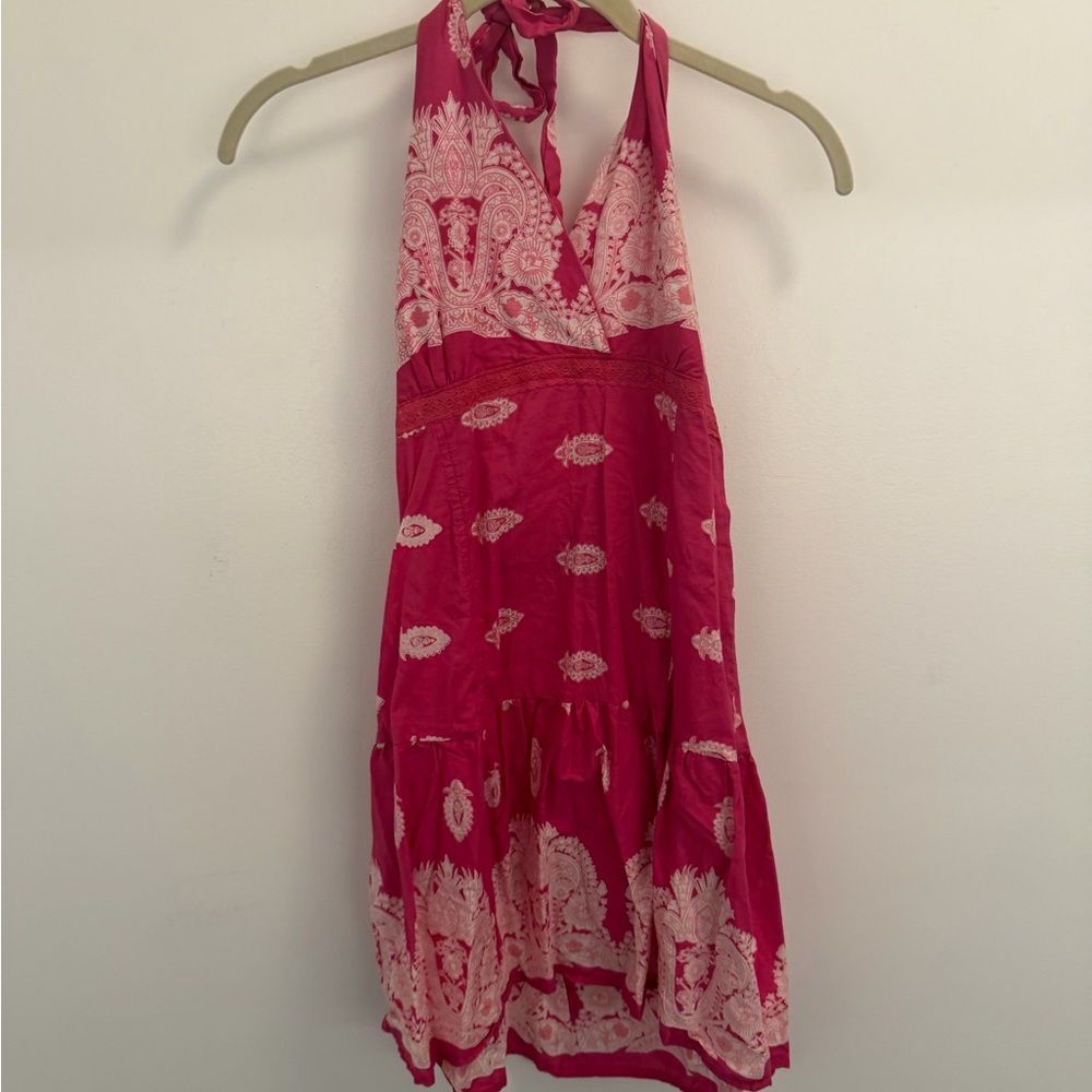 Y2K Ultra Flirt Pink Halter dress